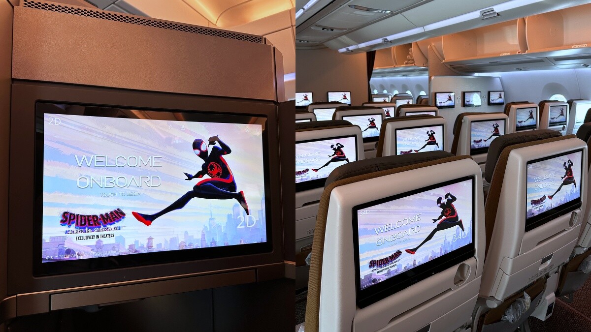 螢幕也換上「蜘蛛人」動畫電影預覽畫面