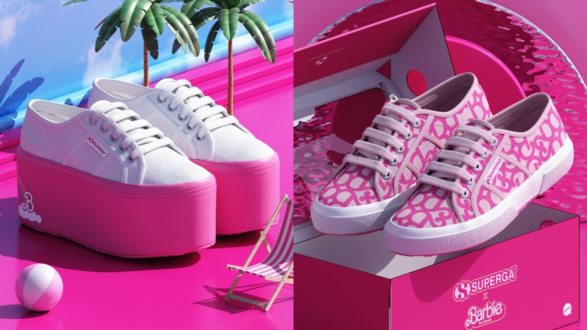 Superga攜手《芭比》推夢幻聯名，超狂「7公分恨天高」售價、開賣店點一次看！