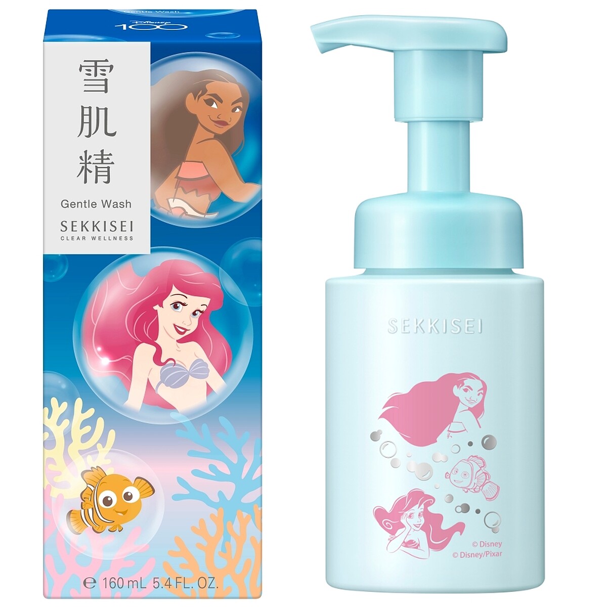 雪肌精漾活低敏潔顏慕絲(DISNEY海洋限定版)160ml，NT600