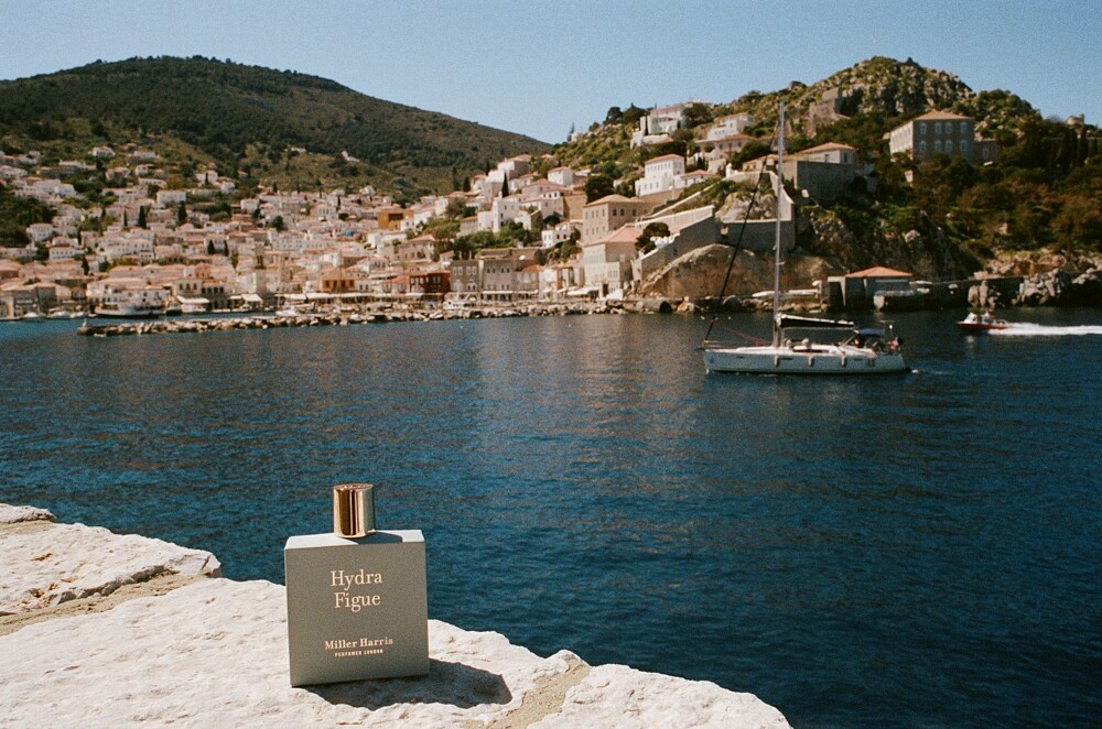 Miller Harris 伊島聖果淡香精情境圖。