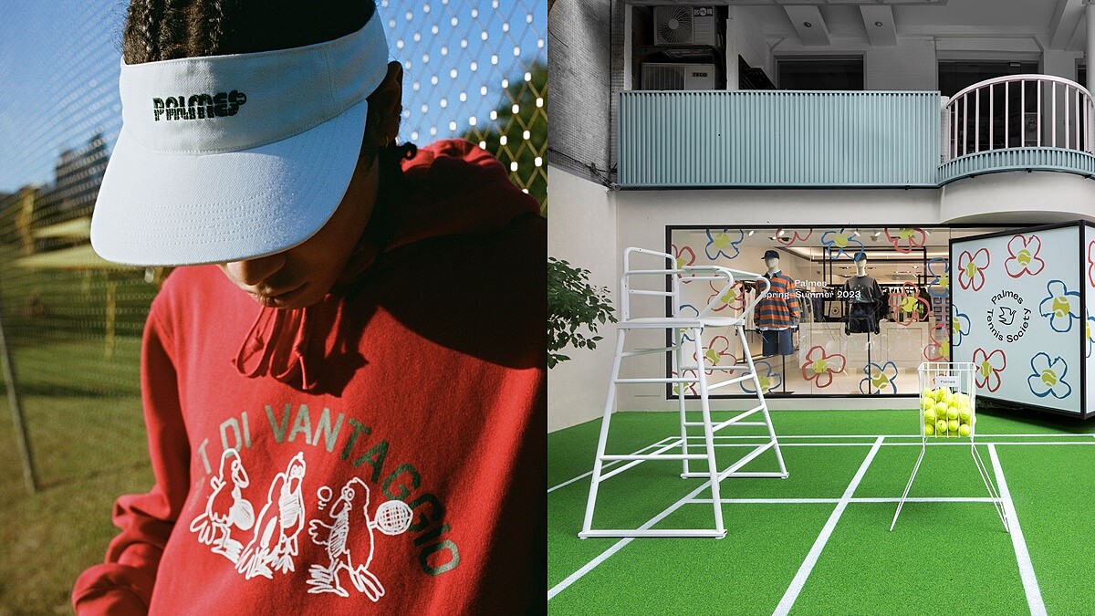 ARTIFACTS引進網球運動品牌PALMES搭上熱潮！更在台北東區打造超可愛「迷你網球場」打卡區