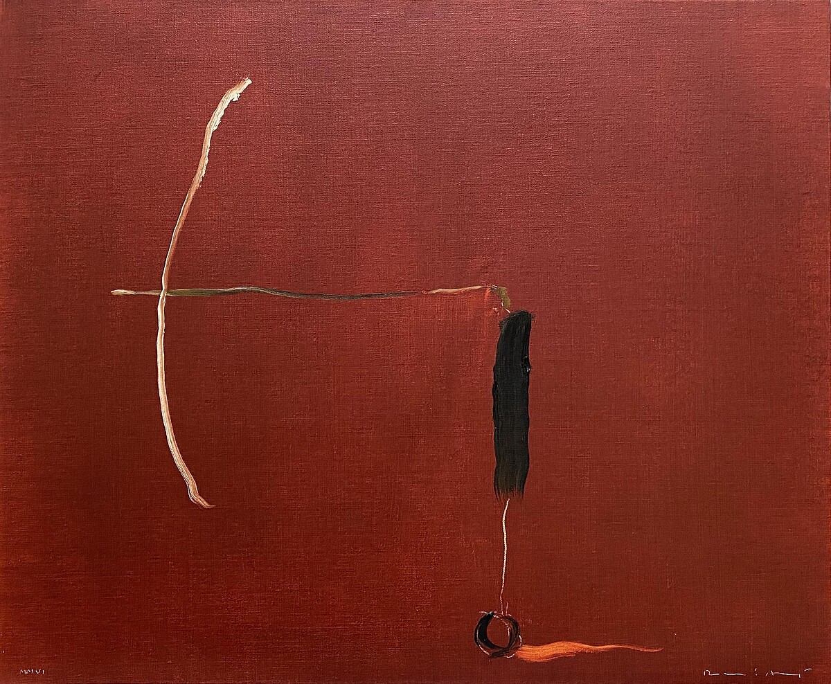 White bow airplane, 2005, 54 x 65cm, Oil on canvas