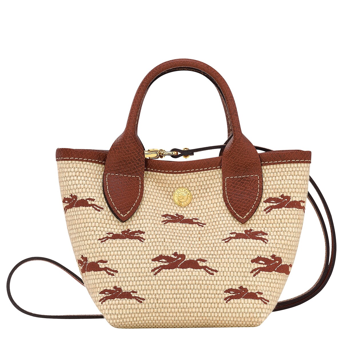 Longchamp LE PANIER PLIAGE系列草編手提包，8,800元。