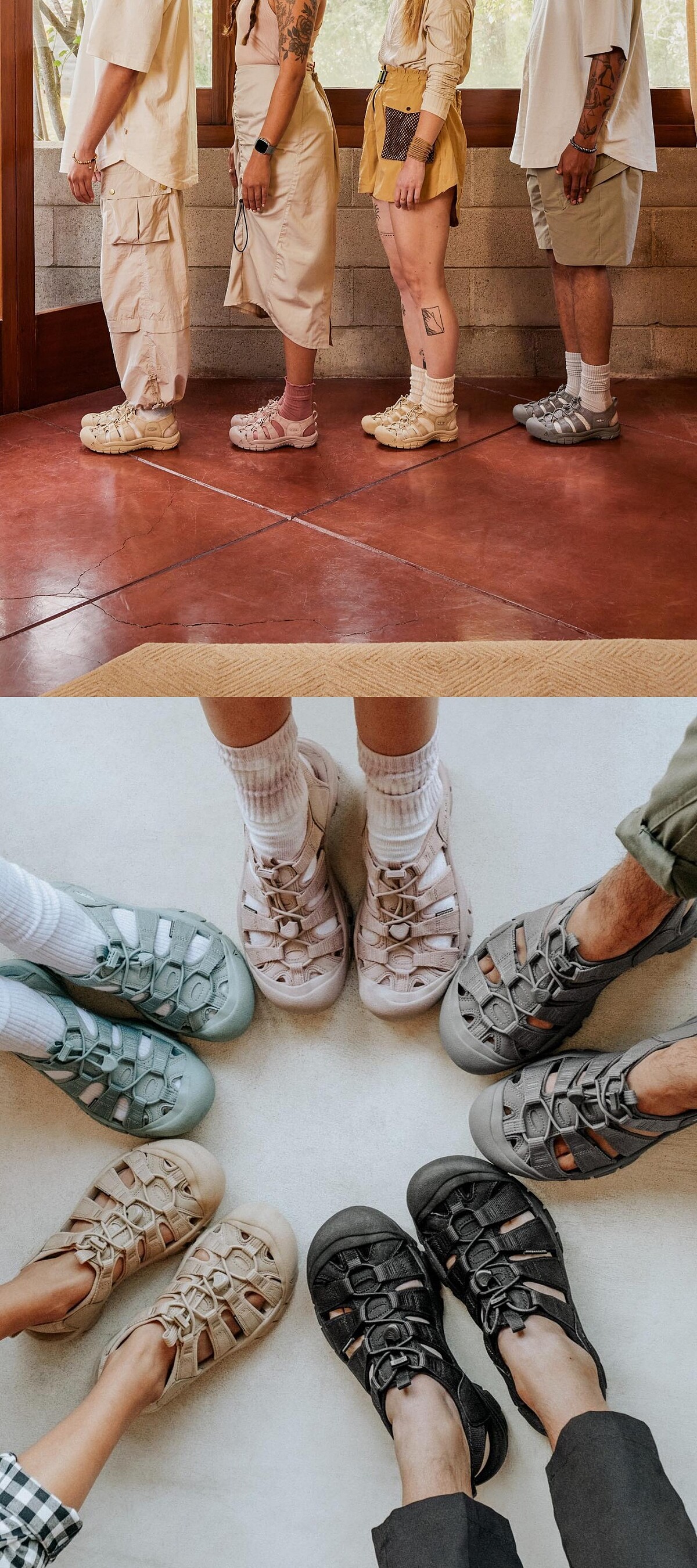 Keen Newport 系列,具厚實橡膠護趾鞋頭