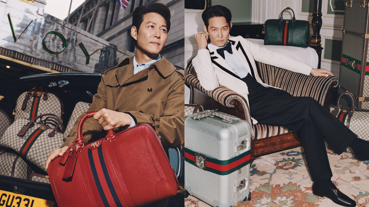  Gucci Valigeria 旅行世界系列找來《魷魚遊戲》李政宰帥氣演繹時髦旅人造型