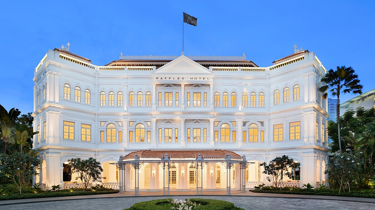 新加坡萊佛士酒店Raffles Hotel Singapore夜景