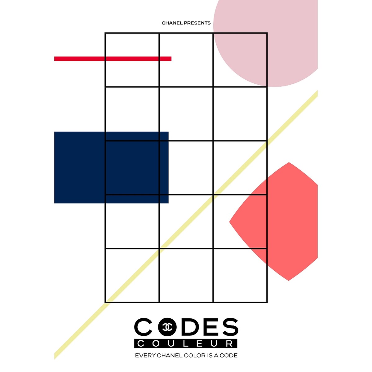 CHANEL香奈兒色彩符碼限量系列形象圖。