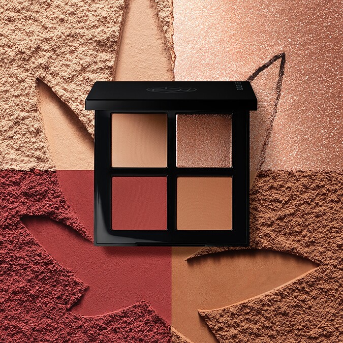 shu uemura植村秀時尚大師4色眼影盤產品(#奶棕橘)，NT1,980