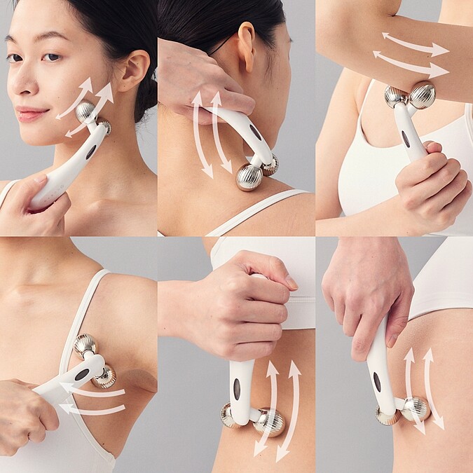 NUEVA Volta&trade;白金纖體儀使用示意。