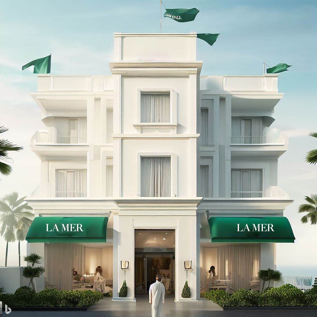 海洋拉娜夏季療癒飯店示意圖。