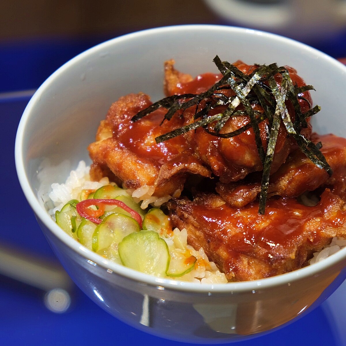 「韓式炸雞飯」。