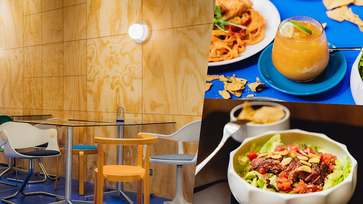 台北質感咖啡廳 GinGin Coffee 信義店，以活潑高彩的孟菲斯設計語彙打造空間