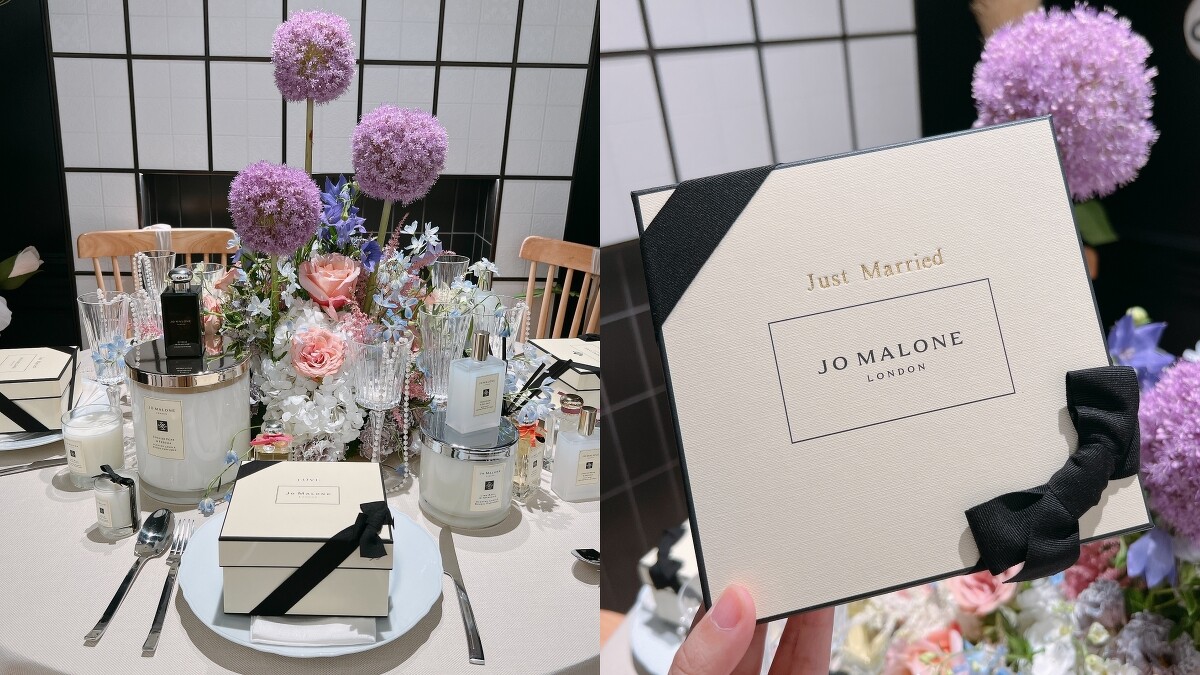 以Jo Malone London為婚禮空間打造專屬氣息。