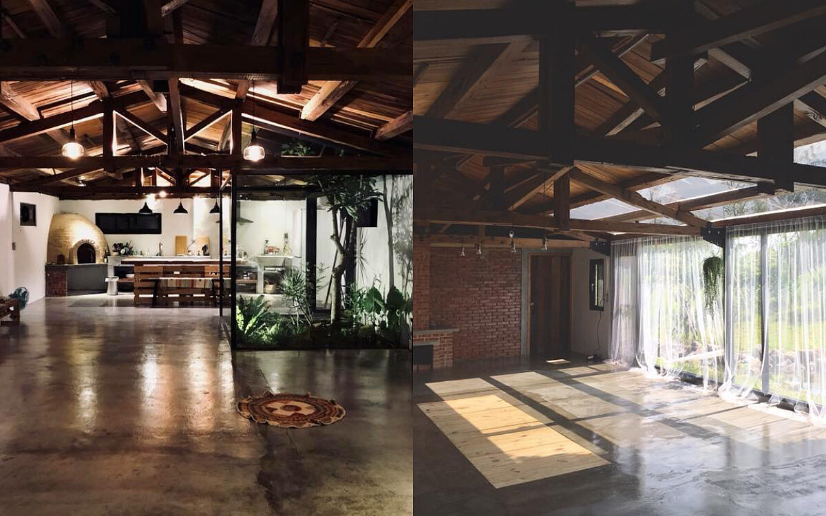 「小雨林」原為老穀倉空間。