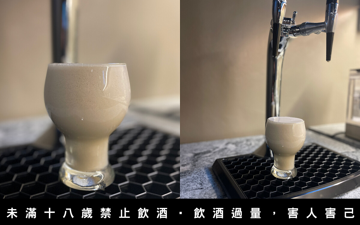 大廳提供了精釀生啤、咖啡以及茶飲的服務。