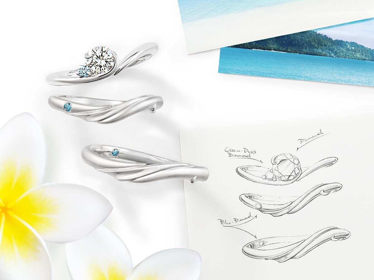 以石垣島求婚為主題，為情侶訂製專屬彼此的定情之戒，滿載幸福回憶。