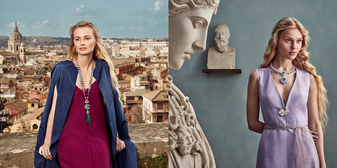 左：&copy; Van Cleef & Arpels SA_Photographe_Marc-de-groot_ArtDirector Gaspard_Yurkievich-and-Guido_Voss (1)；右：&copy; Van Cleef & Arpels SA_Photographe_Marc-de-groot_ArtDirector-Gaspard_Yurkievich-and-Guido_Voss (8)。