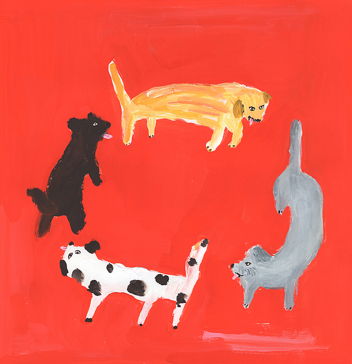 陳瑋璿－狗狗是筆下常見的繪畫題材