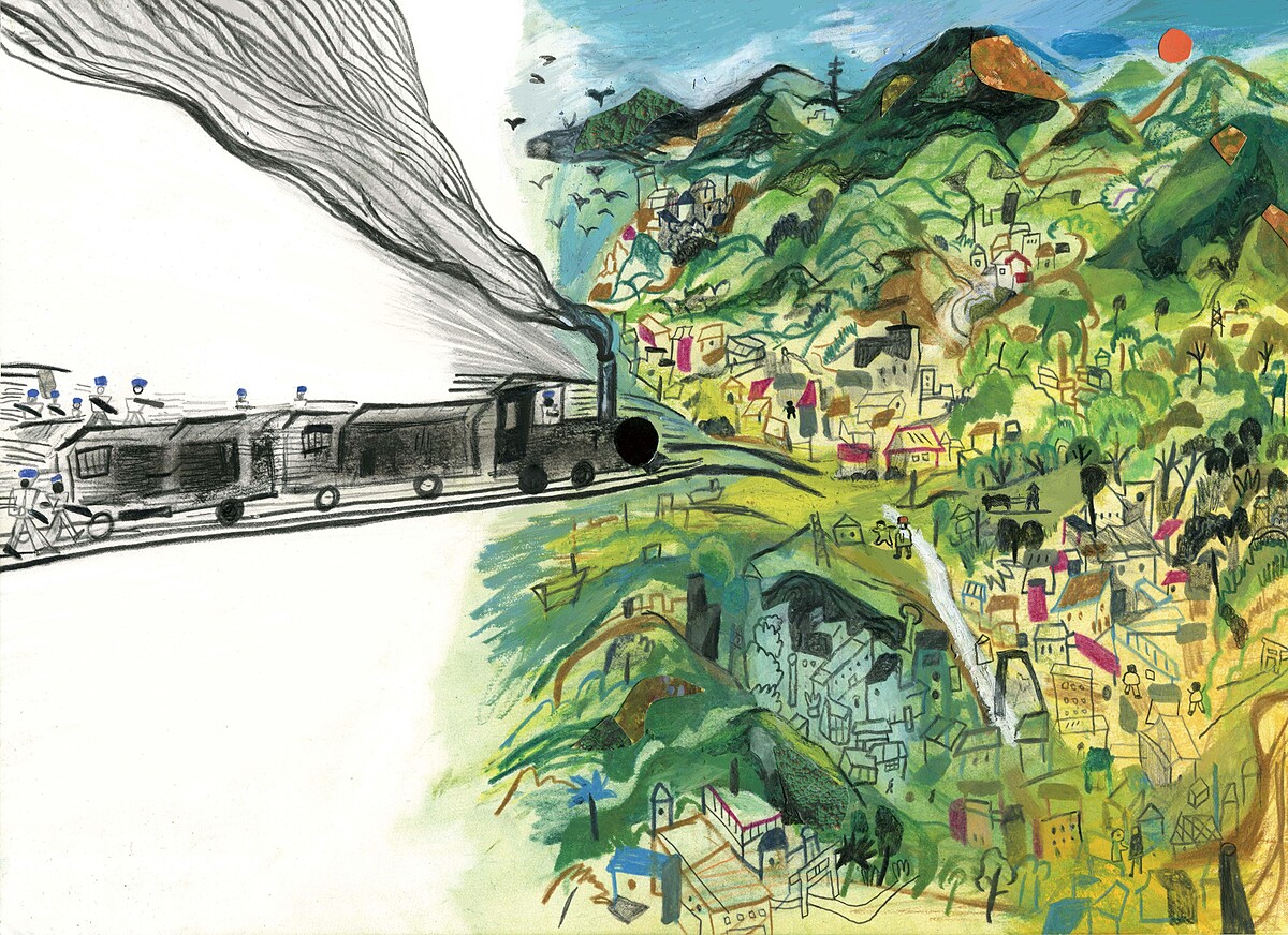 黃一文《從前從前，火車來到小島》