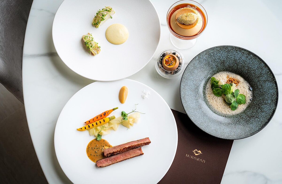 MiraWan浪漫晚餐套餐，推薦價NT1,880元。