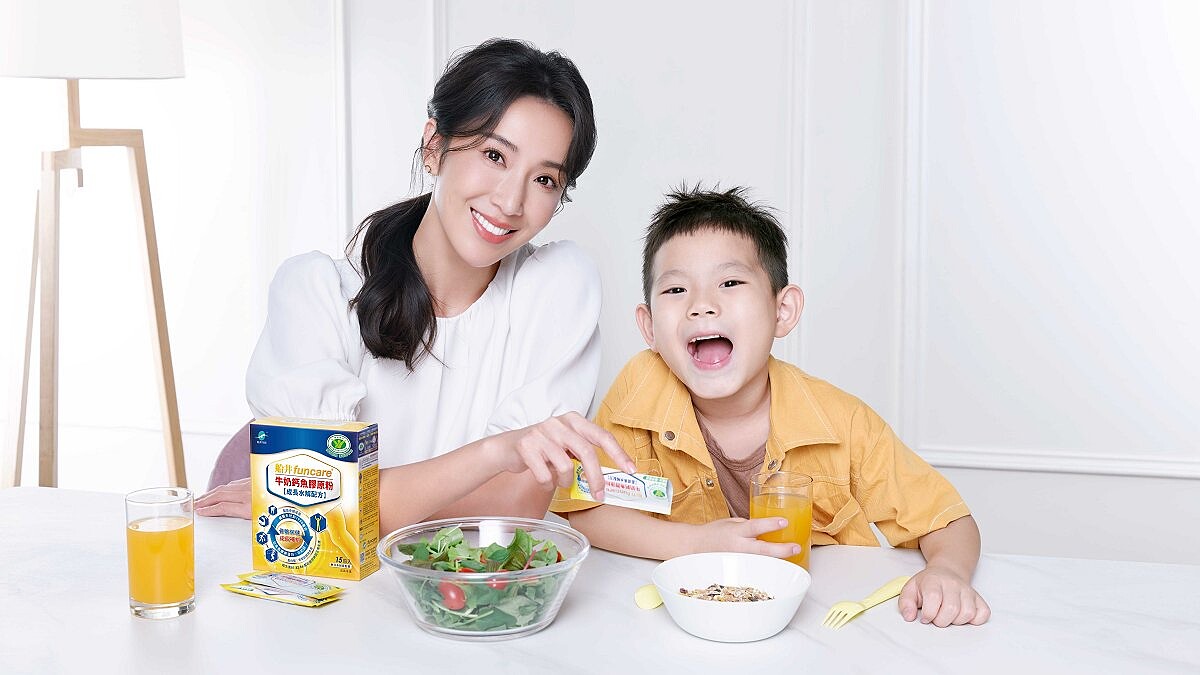 三寶媽隋棠超懂挑！精心挑選衛福部核准、兒醫推薦的「船井牛奶鈣魚膠原粉」，支持孩子每個夢想，讓寶貝健康高人一等
