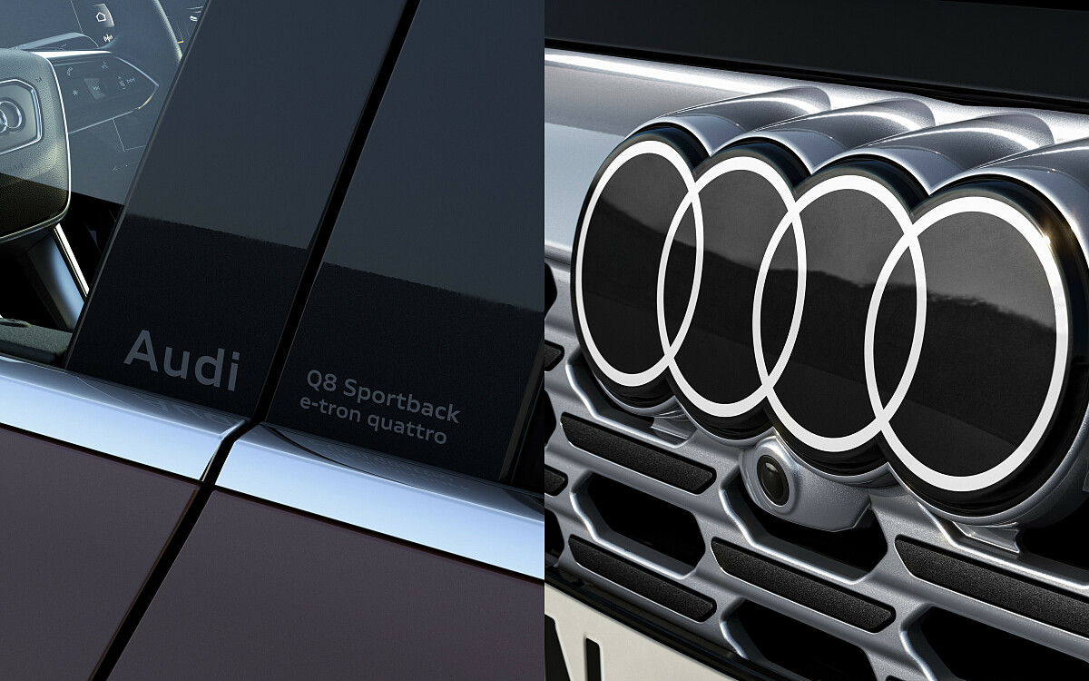 「Audi Q8 e-tron」車身細節。