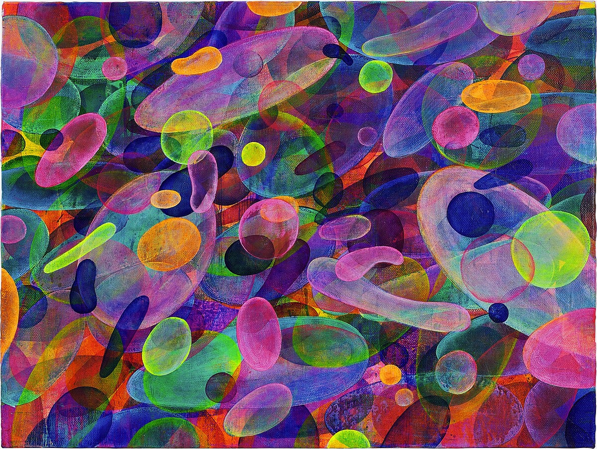 黃宇興《泡泡》 ，壓克力畫布 2015 年作，61 x 80 公分