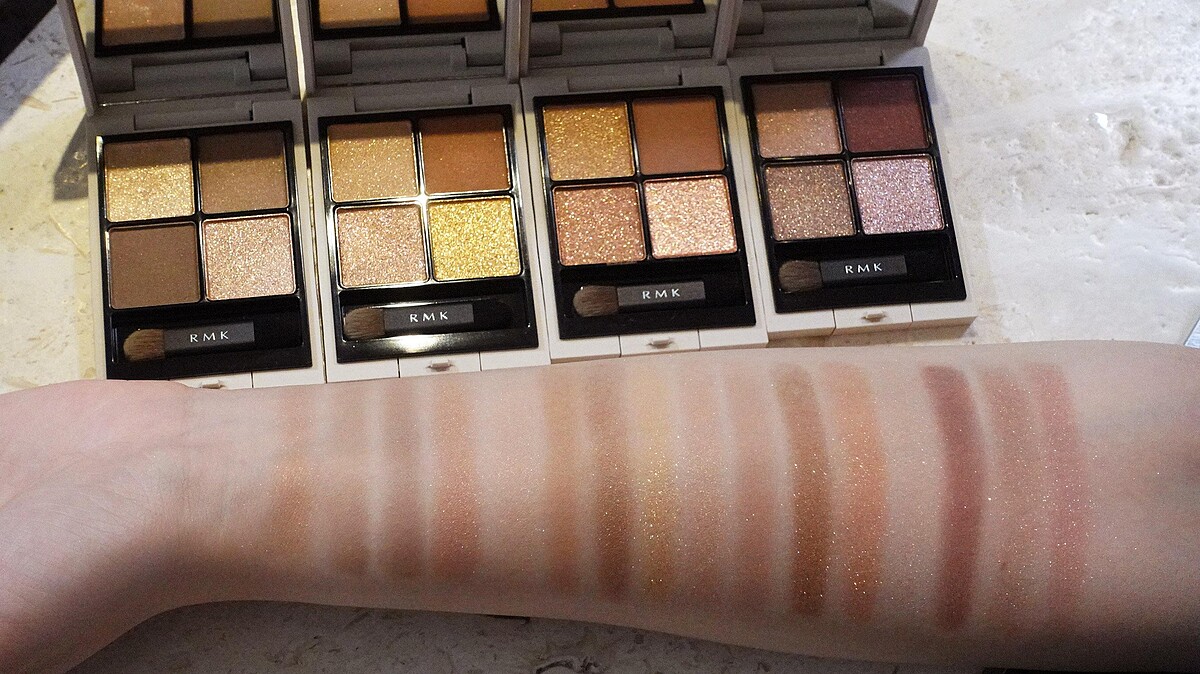 RMK 立體調色眼盤 各NT$2,150 (左起) 01 Soft Spot、02 Street Smart、03 Compassionate、04 All Heart