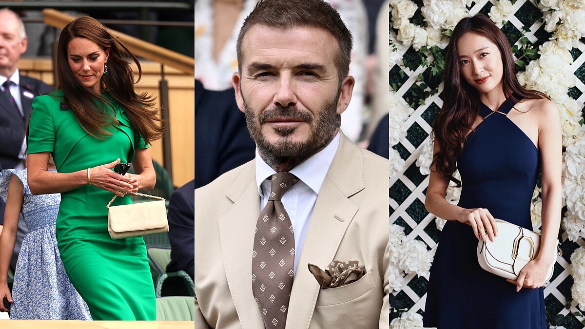 2023溫布頓網球錦標賽場邊名人穿搭特輯：凱特王妃、貝克漢超搶鏡！金宇彬、Krystal齊現身