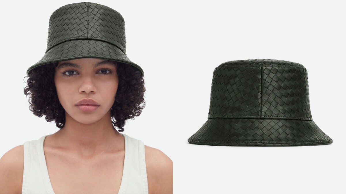 Intrecciato 皮革漁夫帽 NT.43,900