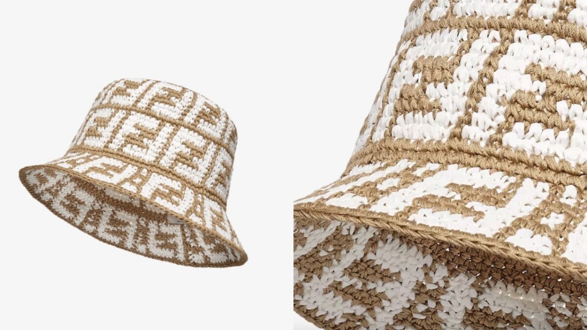 米色酒椰棕櫚葉纖維漁夫帽 NT.27,500