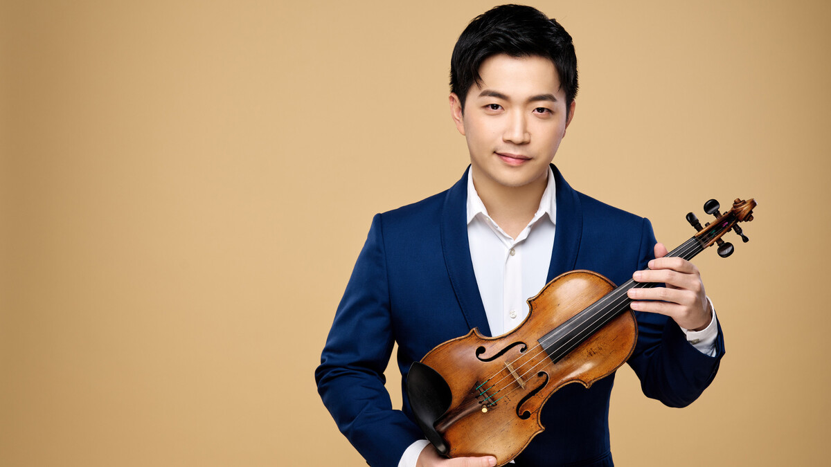 奇美音樂節「銀幕上的古典音樂」，邀請知名小提琴家魏靖儀演出壓軸場。（鄭達敬攝）