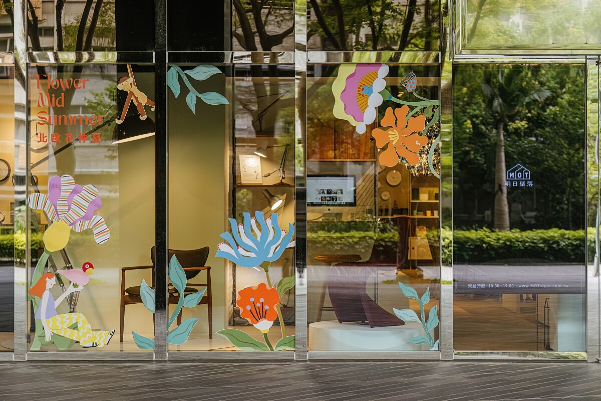 2023北歐花仲夏門市&mdash;臺北明日聚落北歐櫥窗。