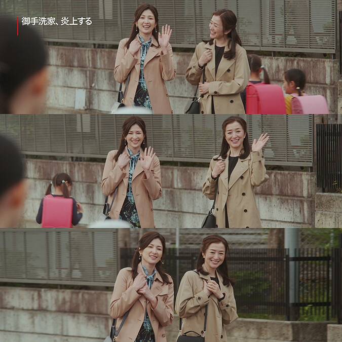 鈴木京香(右)在劇中模仿吉瀬美智子(左)的穿著打扮、一顰一笑，真的很像複製人