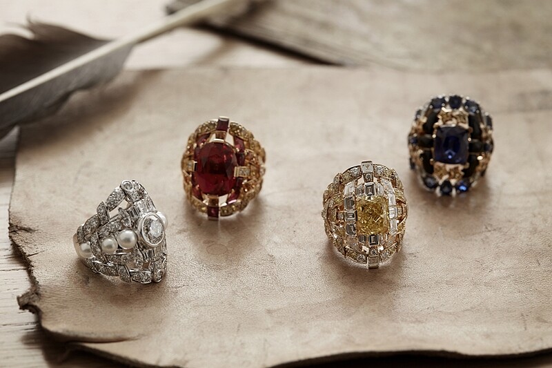 Tweed Icone戒指工藝步驟六 戒指均採用相同形狀設計，每一枚戒指各自代表五個經典篇章之一