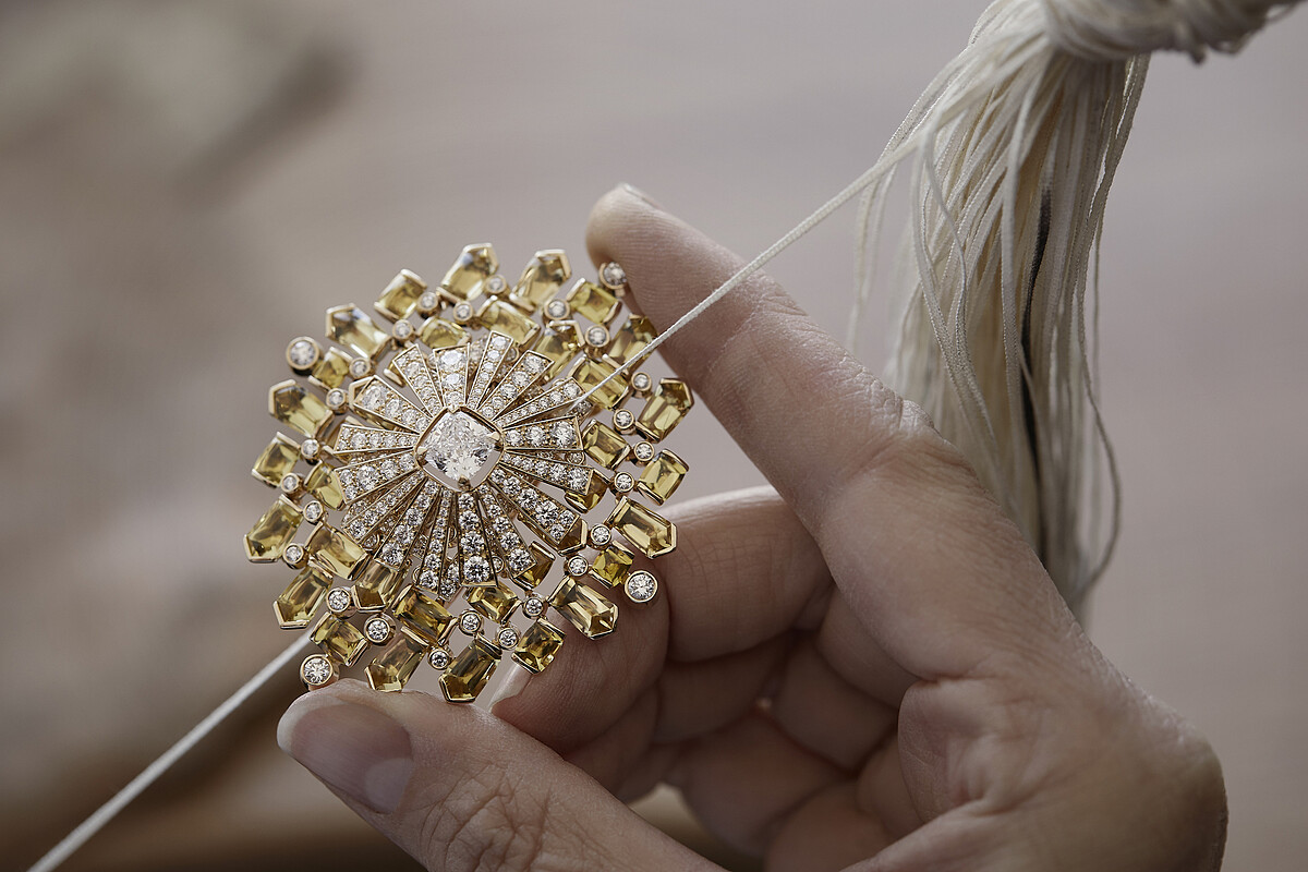 Tweed Byzance 胸針工藝步驟