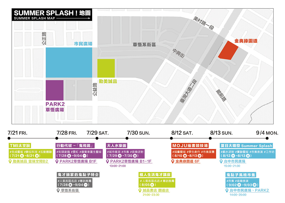 2023草悟系.七月半8大活動日期地點