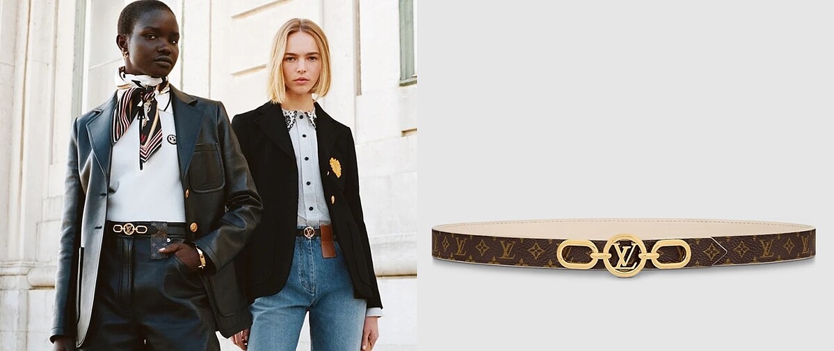 Louis Vuitton LV Circle Prime 20MM Reversible Belt NT$18,100。