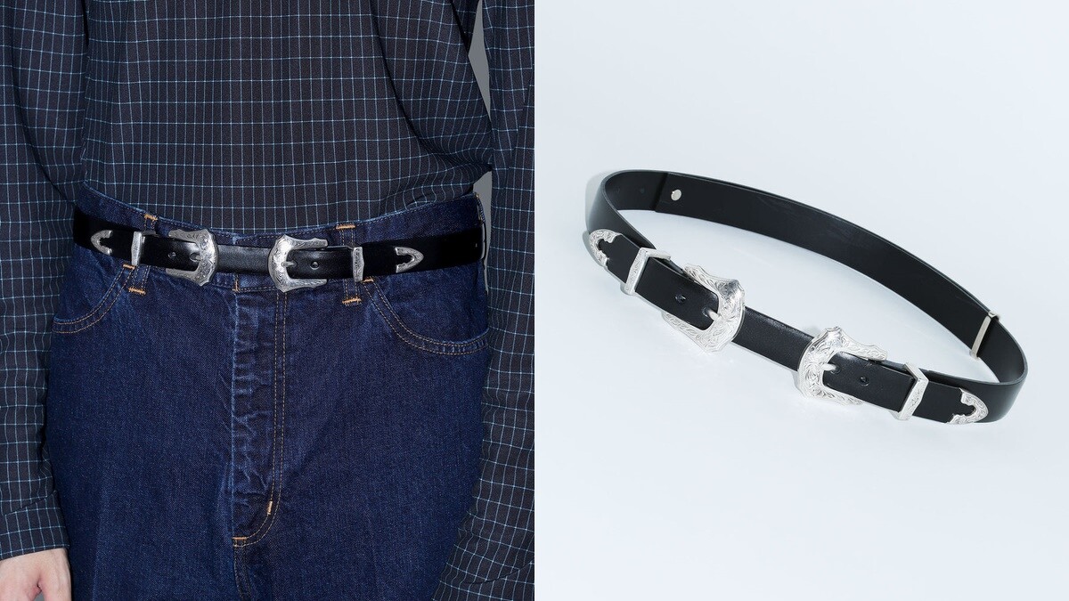 TOGA 雙頭皮帶 約NT$7,192。