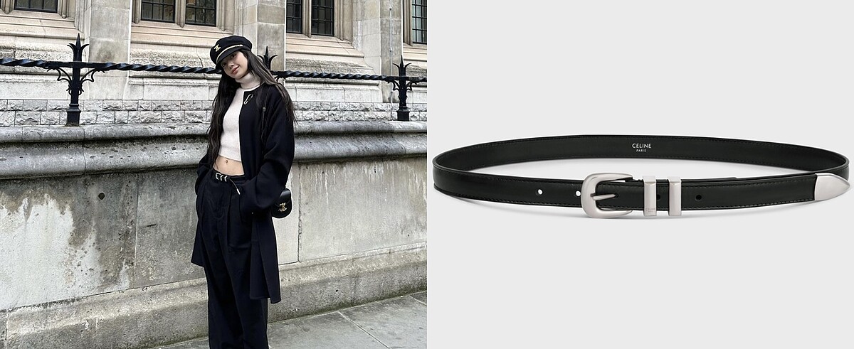 Celine 西部風皮帶 NT$18,000。