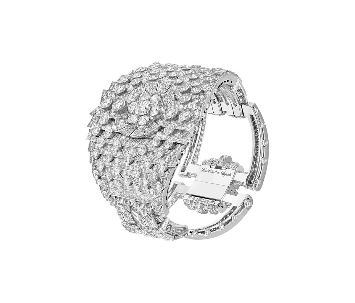 Floraison De Diamants手鍊，白k金、鑽石。