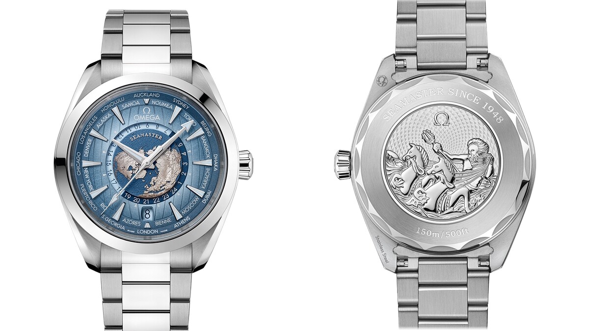 OMEGA夏日藍色海馬腕錶