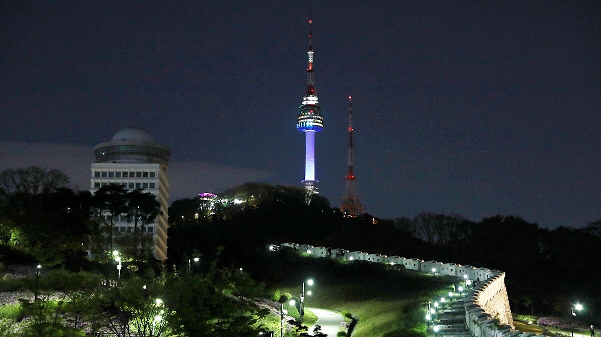 南山首爾塔夜景