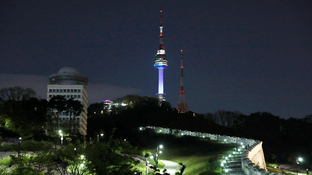 南山首爾塔夜景
