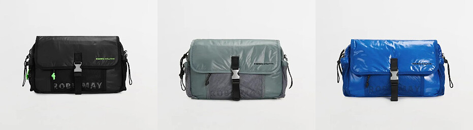 米蓋爾斜背包(共有黑色、太空灰、寶藍三色)，NT2,980。