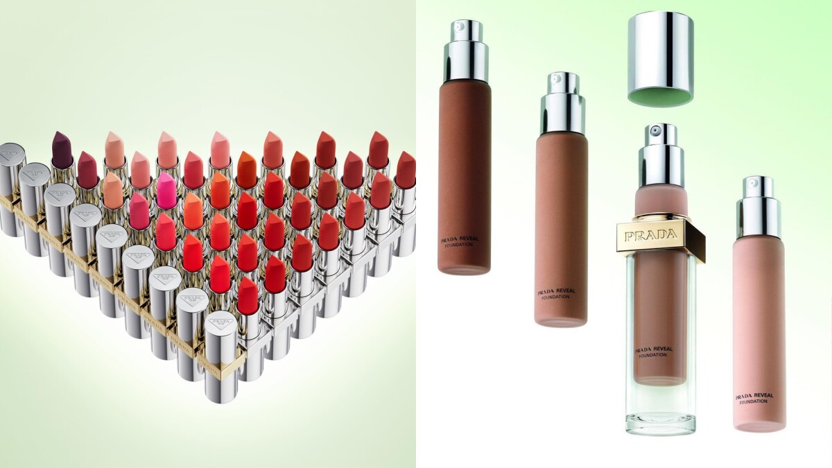 Prada Beauty彩妝、保養系列8月登場！眼影、唇膏、粉底液⋯經典三角Logo超吸睛
