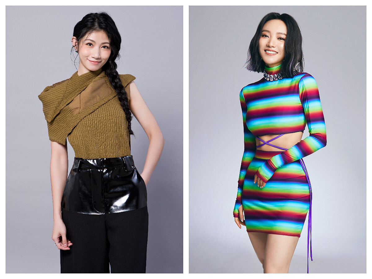 李千娜(左起)、閻奕格參與粉紅音樂會