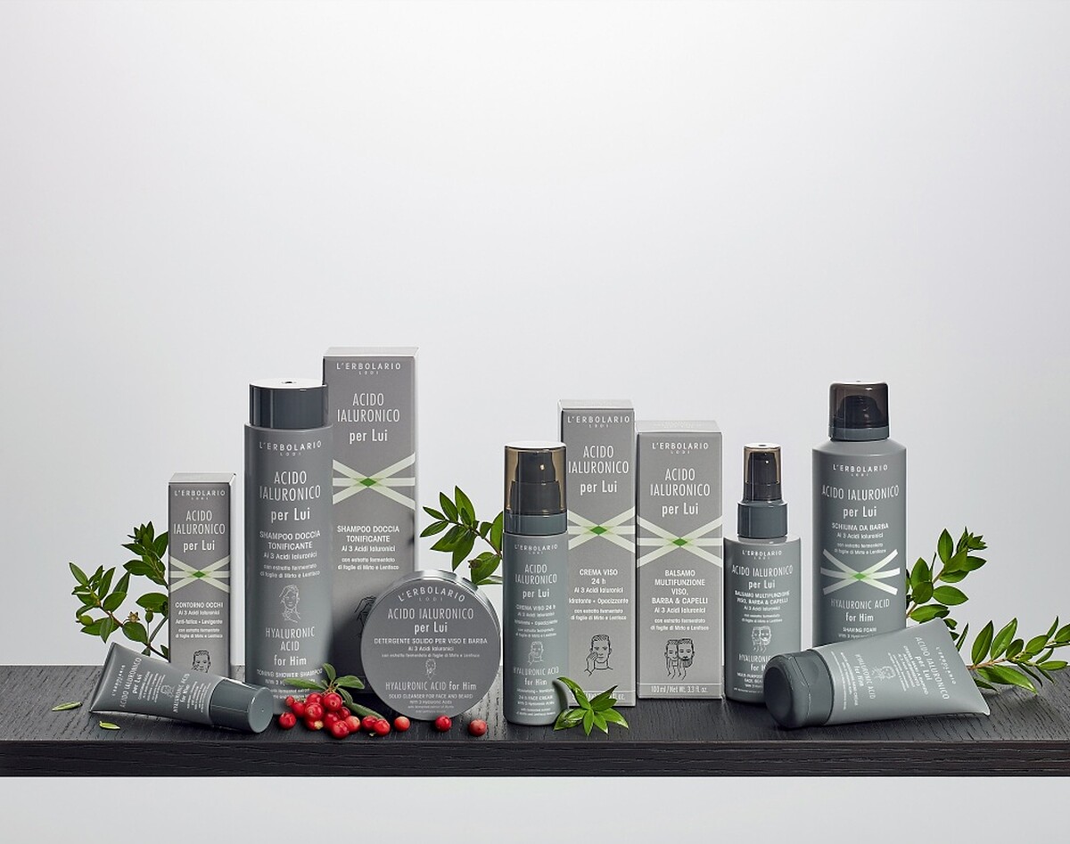 L'ERBOLARIO蕾莉歐推出專為男性打造的三重透明質酸男士保養系列。