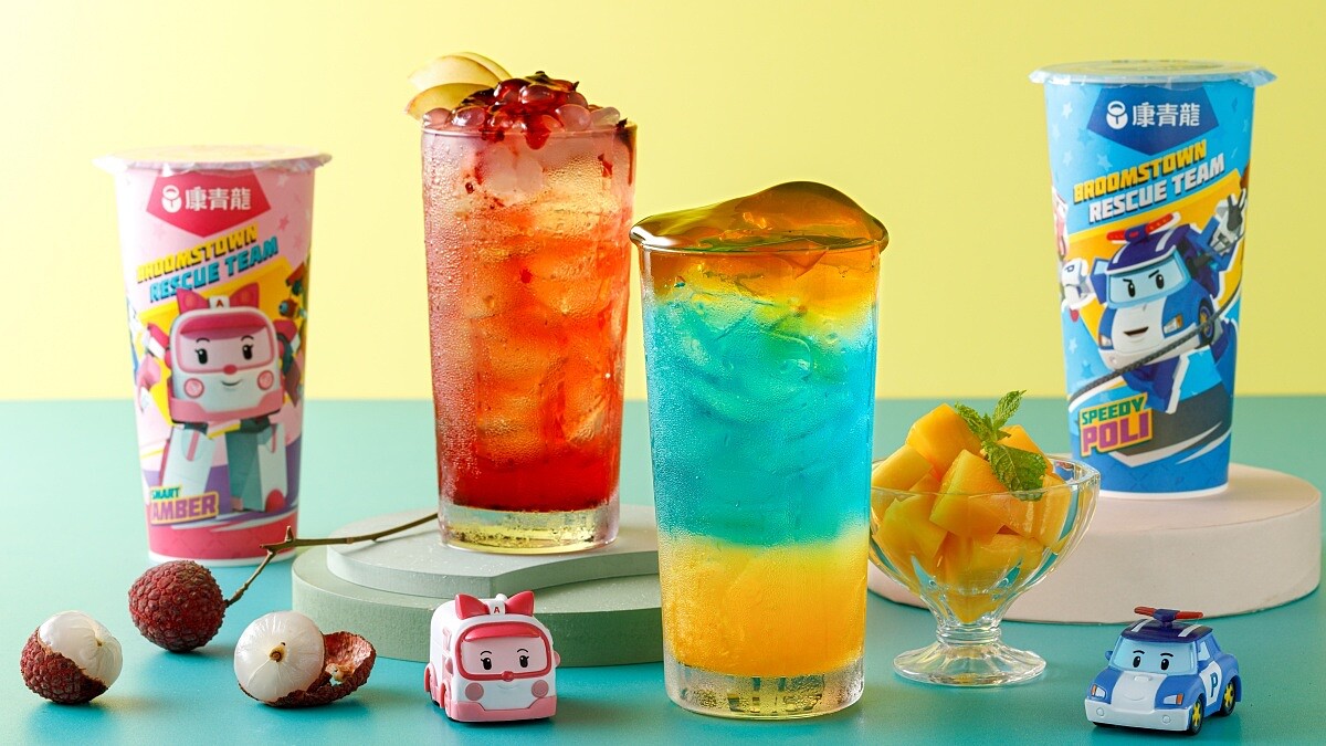波力來了！康青龍「救援小英雄波力」4款飲品&amp;amp;限定周邊新登場，無咖啡因飲料開賣