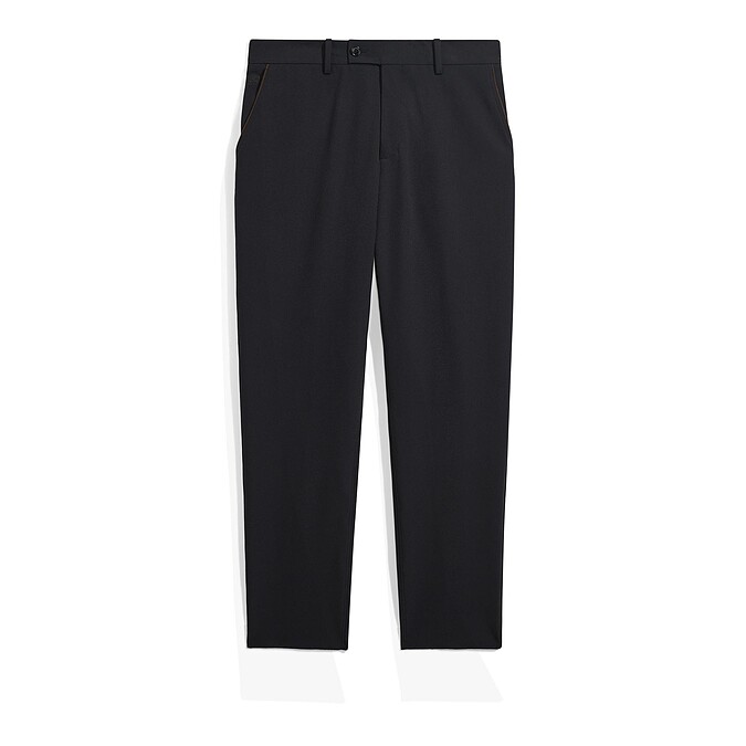 Berluti_夜藍色克什米爾直筒休閒褲，NTD 48,000